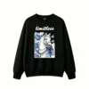 黑卫正 Magical Starry Night White Horse with Blue Peonies and Butterflies - Unisex Heavyweight Cotton Hoodie