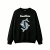 黑卫正 Koi Fish Yin Yang Floral Art Unisex Hoodie
