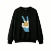 Argentina Flag Sun of May Peace Sign Hand Graphic Hoodie