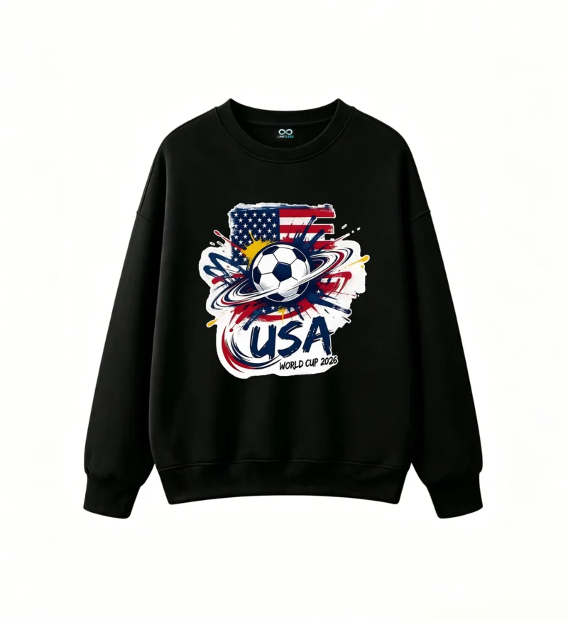 USA 2026 FIFA World Cup Bid Vibrant Graphic Sweatshirt
