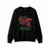 黑卫正 Mexico Eagle Head Graphic Hoodie