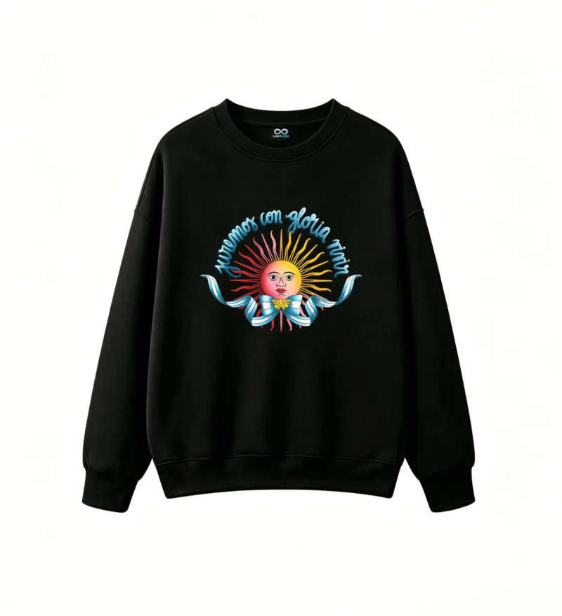 Juremos Con Gloria Eterna Argentine Sun of May Pop Art Unisex Hoodie