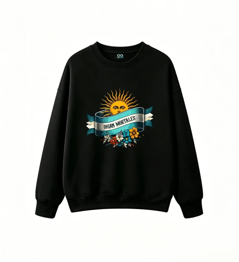Unisex Oversized Hoodless Sweatshirt Casual Streetwear Crew Neck Pullover