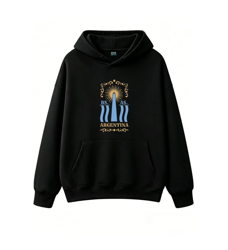 黑卫正 Premium Cotton Blend Streetwear, Vintage Gold Blue Black Graphic Print, National Pride Pullover for Men Women, Perfect Gift for Travelers and Culture Lovers
