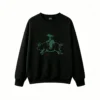 Rodeo Cowboy Bucking Bull Vintage Green Silhouette Unisex Hoodie