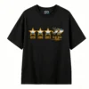 Remera Argentina 3 estrellas, doble estampado algodón oversize unisex