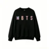 1 Buzo cuello redondo BTS, doble estampado oversize unisex