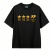 1 Remera 3 estrellas Malvinas, doble estampado oversize unisex