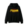 1 Buzo capucha Spiderman, doble estampado oversize algodón
