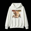 3 Buzo capucha hámster gym, estampado frontal oversize unisex