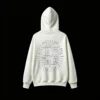 4 Buzo capucha BTS, doble estampado oversize unisex algodón
