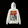 4 Buzo Messi Spiderman capucha oversize algodón doble estampado