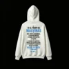 Buzo capucha Malvinas 3 estrellas, doble estampado oversize unisex