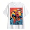 Remera Spiderman cómic, doble estampado algodón oversize unisex