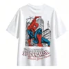 4 Remera Spiderman doble estampado oversize algodón