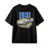 VINTAGE 1931 SPORTS CAR DAISY BACK PRINT T-SHIRT
