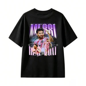 Lionel Messi GOAT Inter Miami Graphic T-Shirt