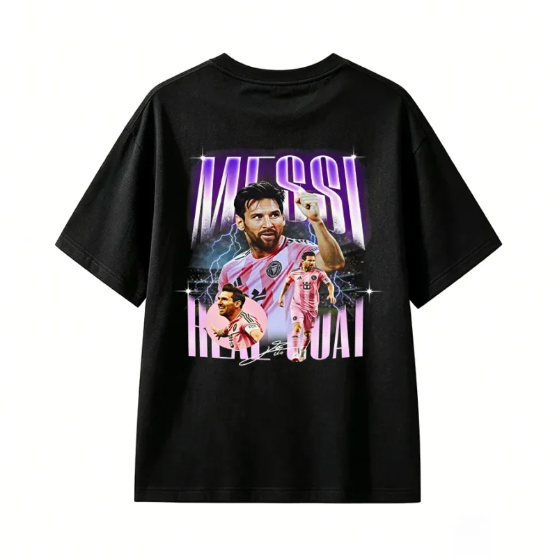 主图_01 Lionel Messi GOAT Inter Miami Graphic T-Shirt