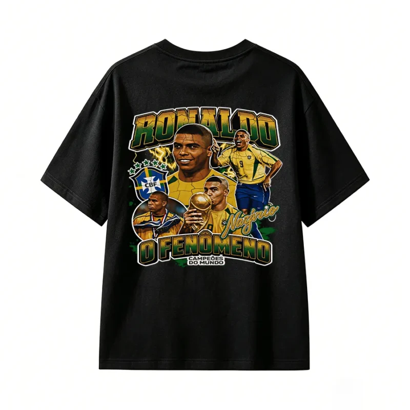 Ronaldo Nazario O Fenomeno Back Print T-Shirt