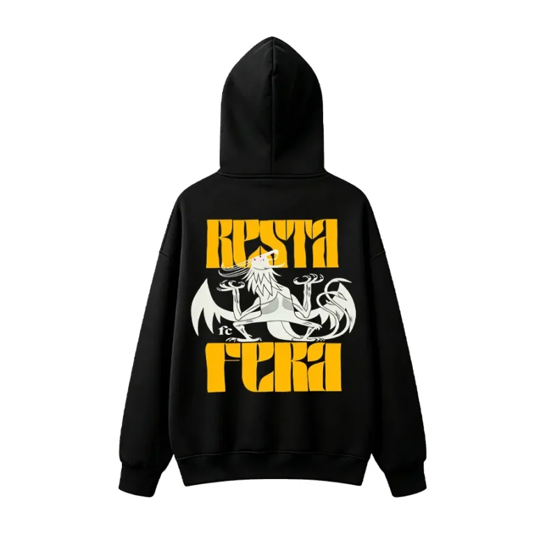 主图_01 Resta Fera Graphic Back Print Hoodie