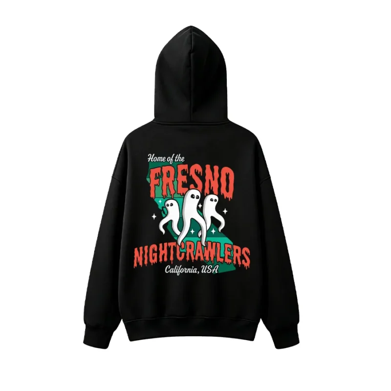 主图_01 Home Of The Fresno Nightcrawlers California Back Print Hoodie