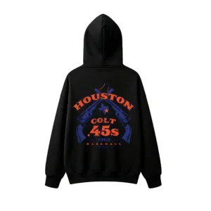 1962 Houston Colt .45s Retro Baseball Back Print Hoodie