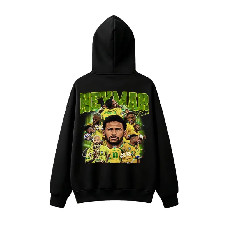 主图_01 Neymar Jr Brazil Soccer Back Print Hoodie