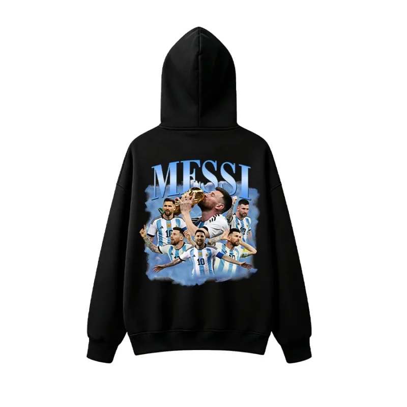主图_01 Messi Argentina World Cup Back Print Hoodie