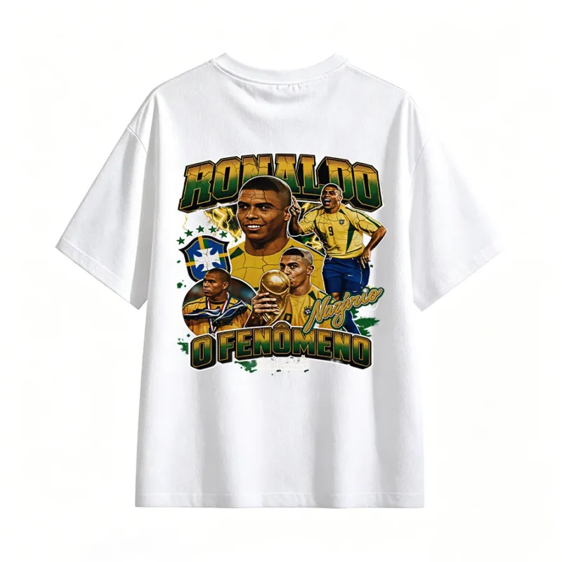 Ronaldo Nazario O Fenomeno Back Print T-Shirt