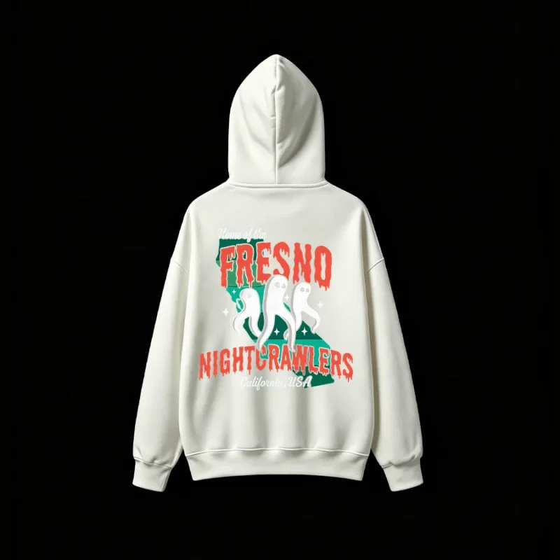主图_02 Home Of The Fresno Nightcrawlers California Back Print Hoodie