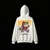 主图_02 Humdy Running Fish Graphic Back Print Hoodie