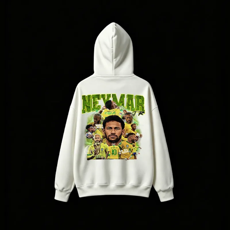 主图_02 Neymar Jr Brazil Soccer Back Print Hoodie