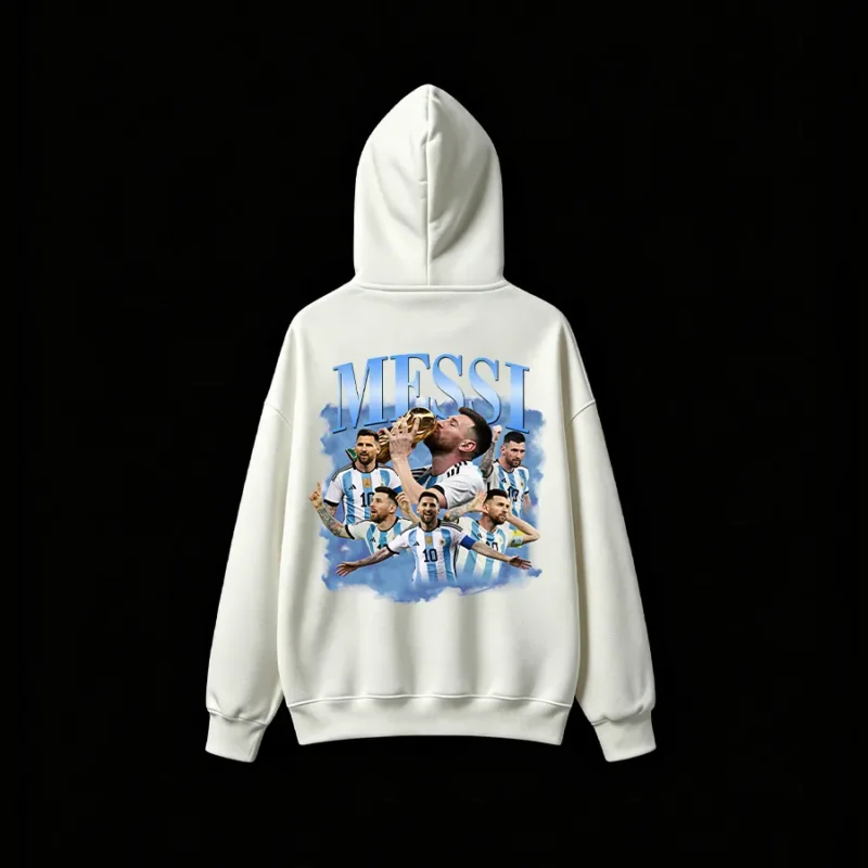 主图_02 Messi Argentina World Cup Back Print Hoodie