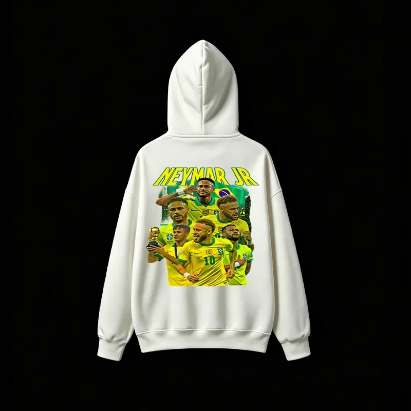主图_02 Neymar Jr Brazil Soccer Legend Back Print Hoodie