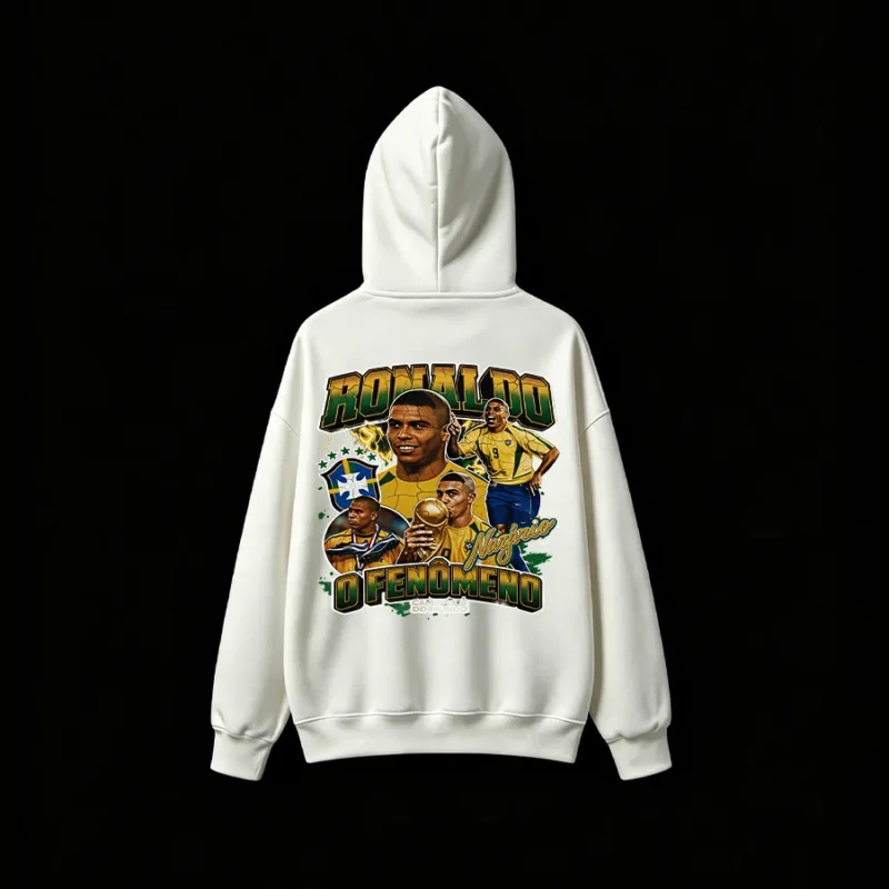 主图_02 Ronaldo Nazário O Fenômeno Brazil Legend Back Print Hoodie