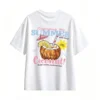 Enjoying The Summer Coconut Print Back Graphic T-Shirt