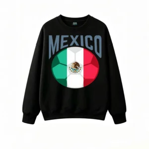 Mexico Soccer Flag Jersey Sweatshirt