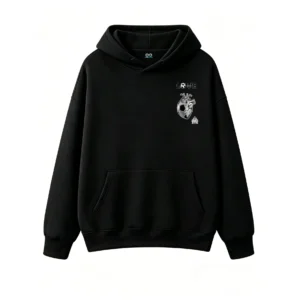 Buzo con Capucha Algodón Estampada Corazón Fútbol Love Casual Premium