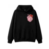 主图_1 Buzo con Capucha Algodón Estampada Corazón Rosa Vintage Casual Premium