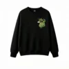 主图_1 Buzo Cuello Redondo Algodón Corazón Botánico Estampado Naturaleza Artística
