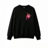 Buzo Cuello Redondo Algodón Estampado Corazón Pulpo Surrealista Casual