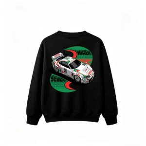Toyota Supra Castrol 1995 JDM Racing Car Crew Neck Sweatshirt