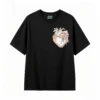 Remera Algodón Estampado Corazón Floral Arte Botánico Premium