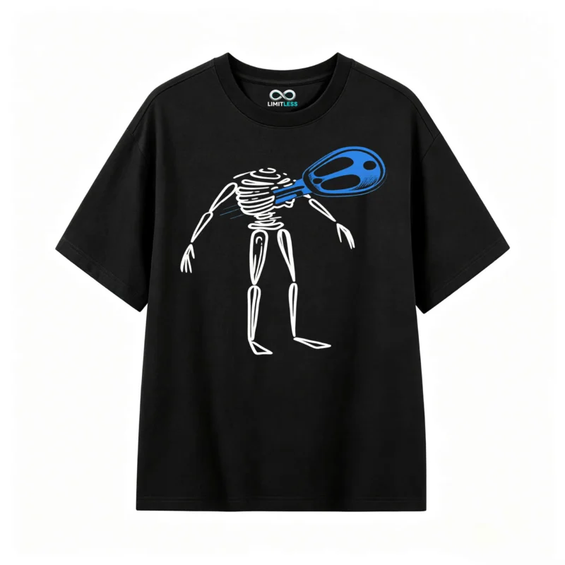 Remera Algodón Estampado Esqueleto Llave Diseño Urbano Premium