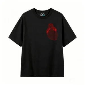 Remera Algodón Estampado Corazón 3D Red Anatómica Premium