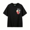 主图_1 Remera Algodón Estampado Corazón Flores Diseño Artístico