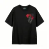 Remera Algodón Estampado Corazón Flores Diseño Artístico