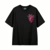 主图_1 Remera Algodón Estampado Corazón Rosas Geométrico Casual