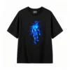 Remera Algodón Estampado Neón Alien Abstracto Urbano Premium