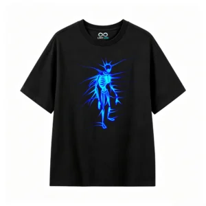Remera Algodón Estampado Neón Alien Abstracto Urbano Premium